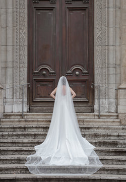 VOILE DE MARIÉE EN TULLE PERLÉ