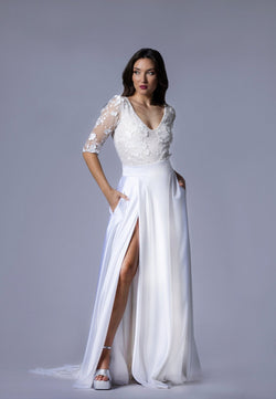 Body de mariage - ADÈLE - AM LUX COUTURE