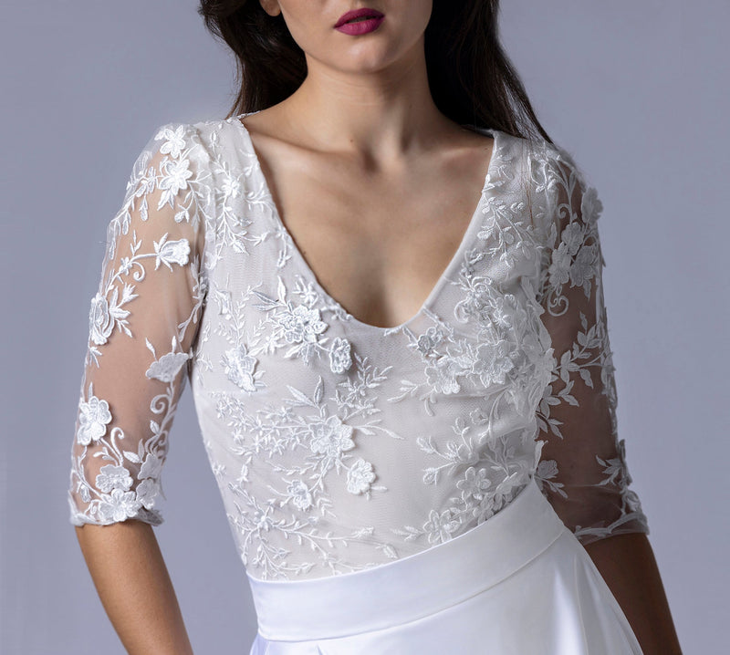 Body de mariage - ADÈLE - AM LUX COUTURE