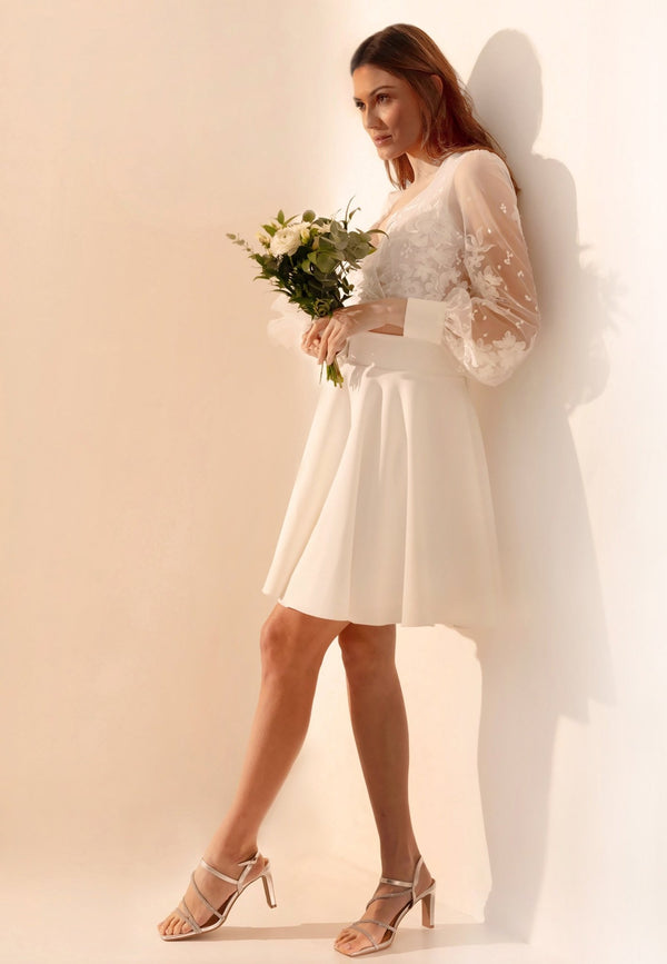 jupe de mariage courte - MARIPPOSA - AM LUX COUTURE