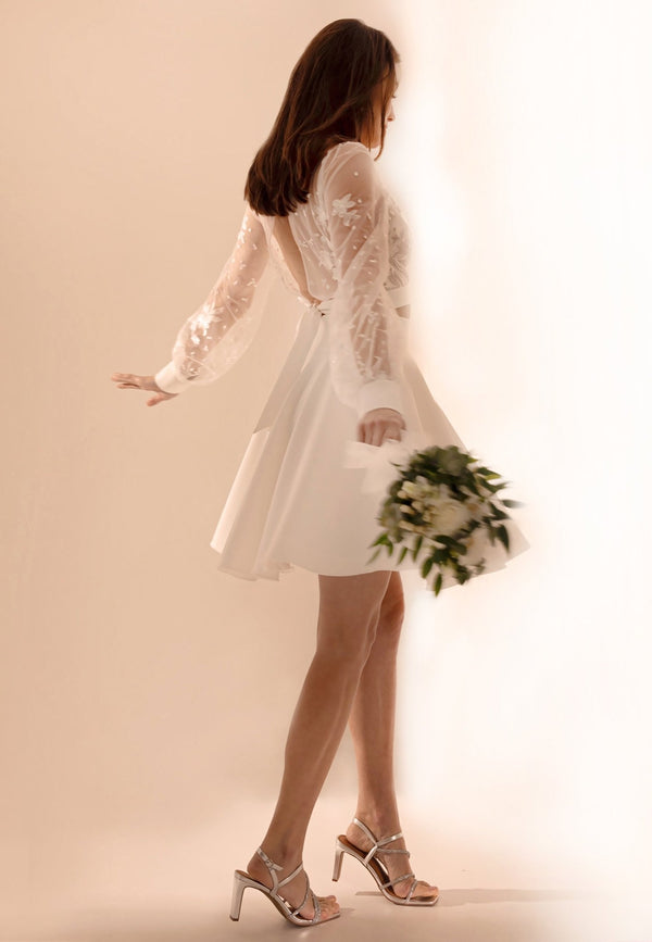 jupe de mariage courte - MARIPPOSA - AM LUX COUTURE