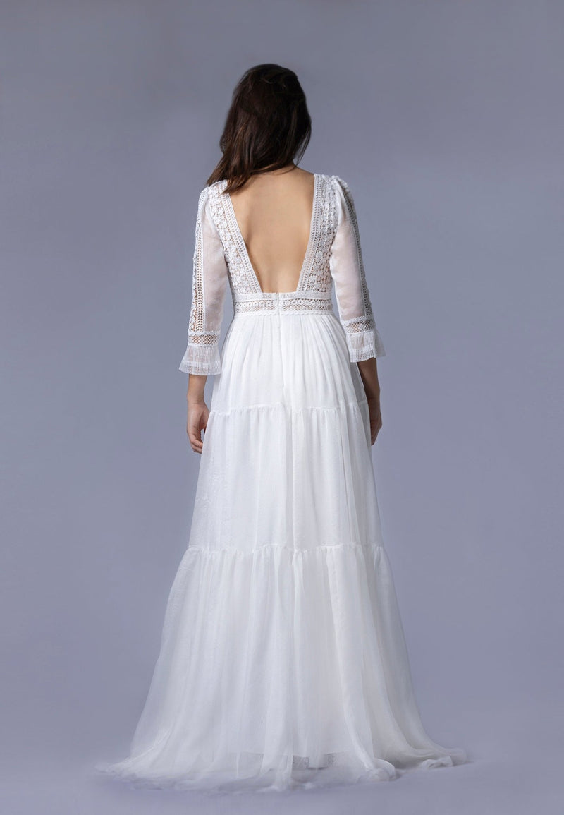 robe de mariée bohème - ELODIE - AM LUX COUTURE