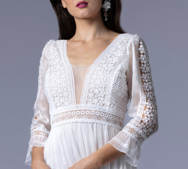 robe de mariée bohème - ELODIE - AM LUX COUTURE