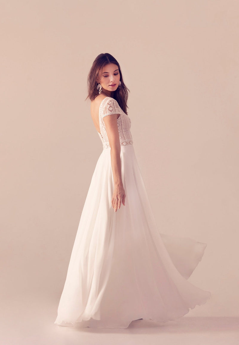 Robe de mariée en mousseline - LÉA - AM LUX COUTURE