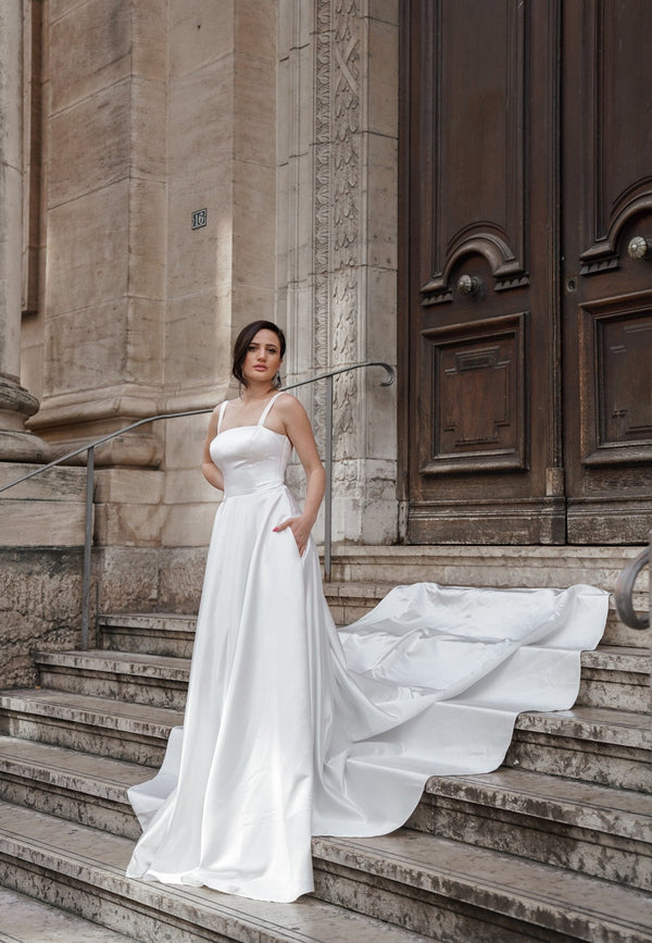 Robe de Mariée Épurée - ISABELLA - AM LUX COUTURE