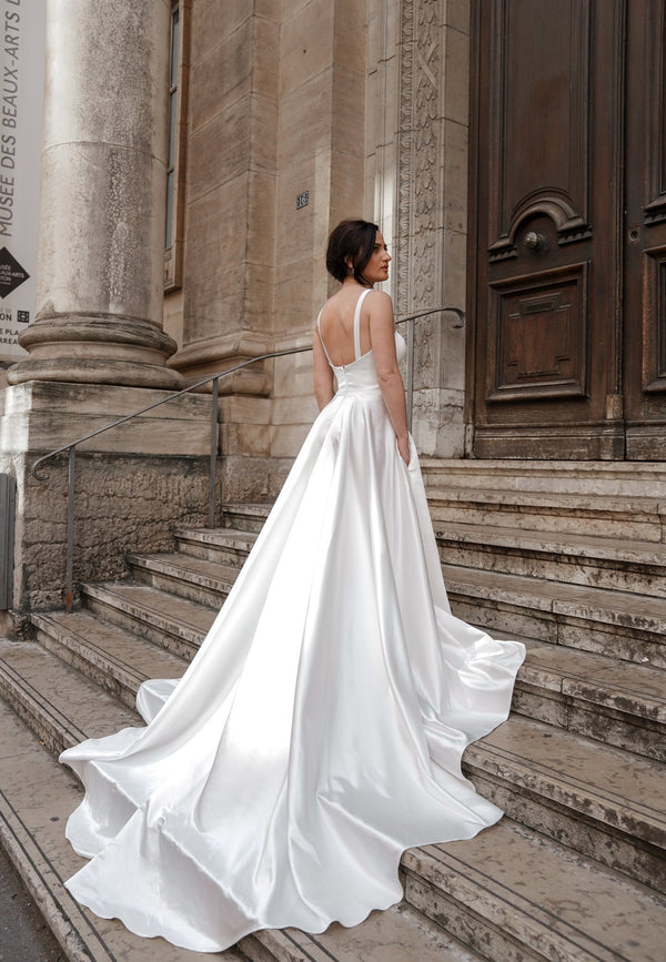 Robe de Mariée Épurée - ISABELLA - AM LUX COUTURE
