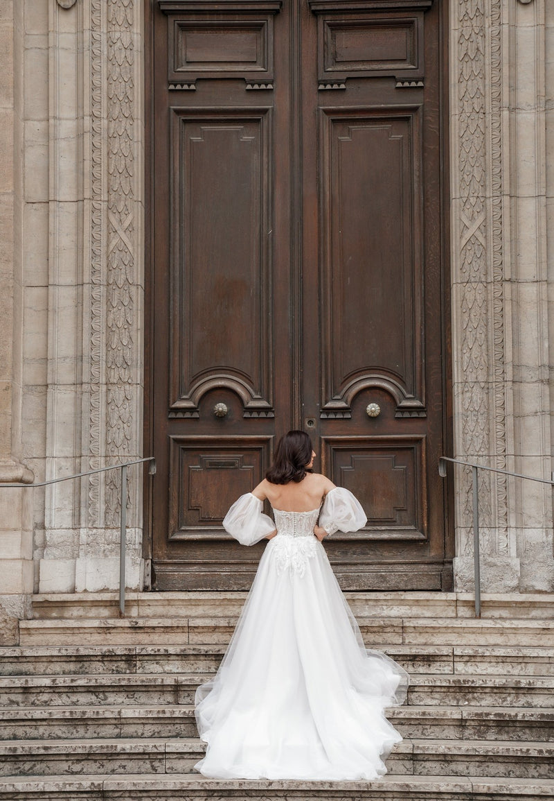 Robe de Mariée Princesse CAMELLIA - Robe de Mariée à Lyon - AM LUX COUTURE