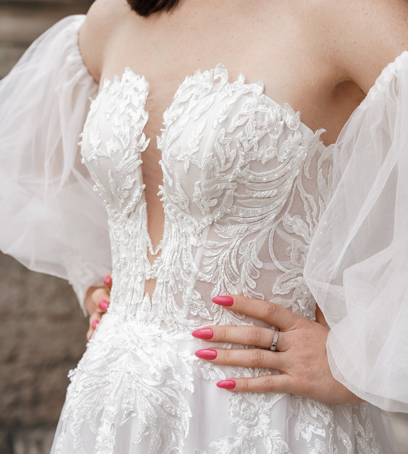 Robe de Mariée Princesse CAMELLIA - Robe de Mariée à Lyon - AM LUX COUTURE