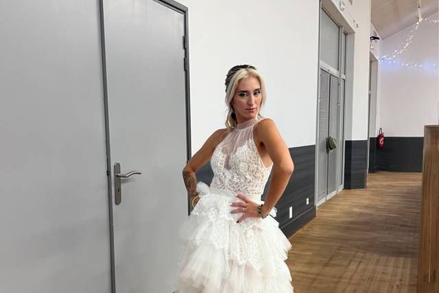 Robe de mariée AM Lux Couture, photo transmise par Déborah